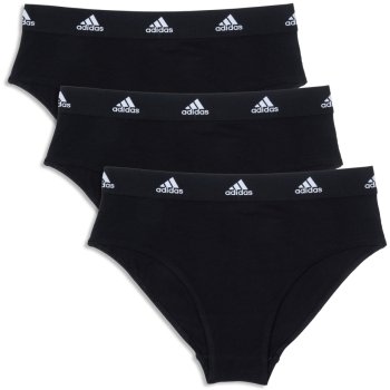 Buy adidas Womens Sport Cotton Logo Two Pack Bikini Briefs Black/Vivid Red