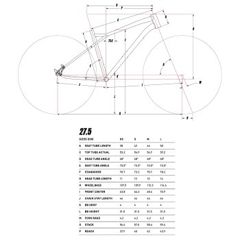 Gt aggressor size online chart