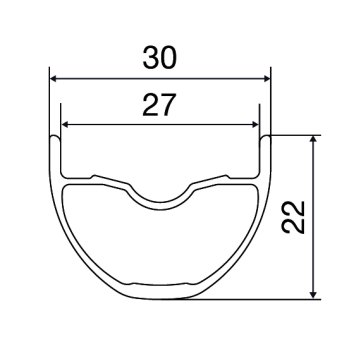 Mavic en427 tubeless outlet