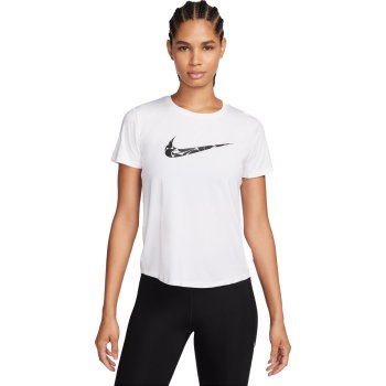 Nike One Dri-FIT Swoosh Short Sleeve Top Women - white FN2618-100 | BIKE24