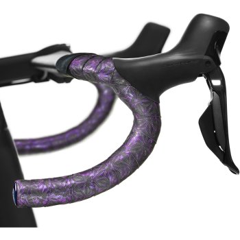 Ruban De Guidon Vélo Supacaz Bling Oil Slick + Bouchons Gravés - Arc-en-ciel
