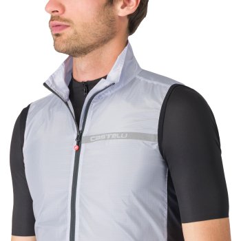 CASTELLI SQUADRA STRETCH VEST・カステリ（シルバー） Castelli Squadra Stretch Vest Men - silver grey/dark grey | BIKE24