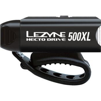 Lezyne Hecto Drive 500 XL – Lampe Avant Vélo 500 Lumens, USB Rechargeable, 6 Modes, Étanche IPX7, Flash Diurne, Pour Route Et VTT