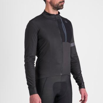 ウェア sportful SUPERGIARA THERMAL JERSEY Jerseys Cycling Mens Supergiara Thermal Jersey Black - Sportful