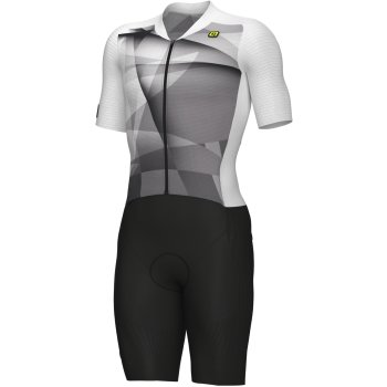 Alé R-EV1 Watt 3.6 Short Sleeve Skinsuit Men - white | BIKE24