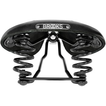 Brooks Flyer Short Bend Leather Saddle - black | BIKE24