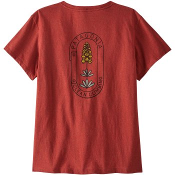 Patagonia Clean Climb Bloom Pocket Responsibili-Tee Dames T-Shirt ...