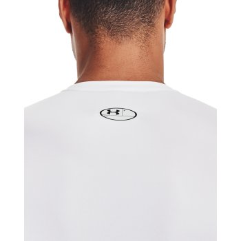 Under Armour Haut à Manches Longues Homme - HeatGear® - Blanc/Noir - BIKE24