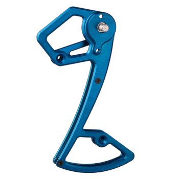 Gabbia Deragliatore Posteriore Garbaruk Per Shimano GRX - 11 Velocità, Colore Blu, In Alluminio - Foto 4