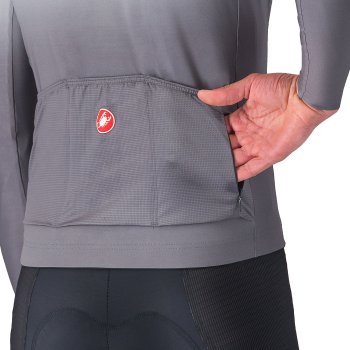 Castelli UPF Long Sleeve Jersey Men - silver grey 870 | BIKE24