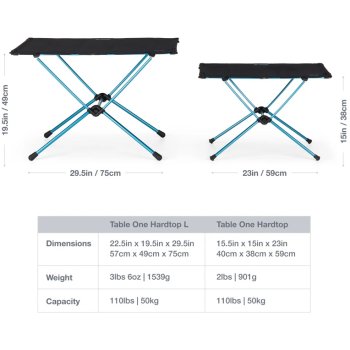 Helinox Table One Hard Top L - Black | BIKE24