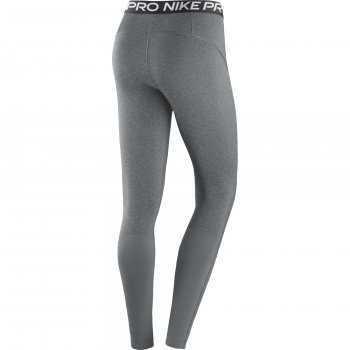 Nike Pro Women's Mid-Rise Leggings (Medium, Black/Heather/White)