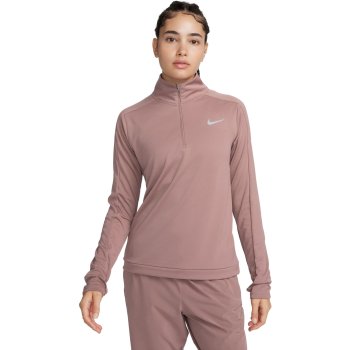 Nike Dri FIT Pacer 1 4 Zip Longsleeve Running Top Women smokey mauve DQ6377 208