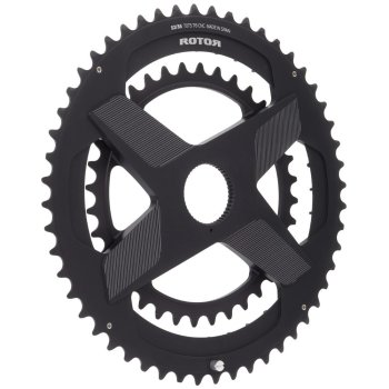 パーツ Rotor noQ ROUND SPIDERING 53-39T Rotor NoQ Direct Mount Road Double Chainring - round