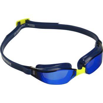 AQUASPHERE Xceed.A Lunettes de Plongée - Miroir Titane Bleu - Navy  Blue/Navy Blue