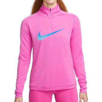 Nike Dri-FIT Swoosh Short Zip Long Sleeve Top Women - active
