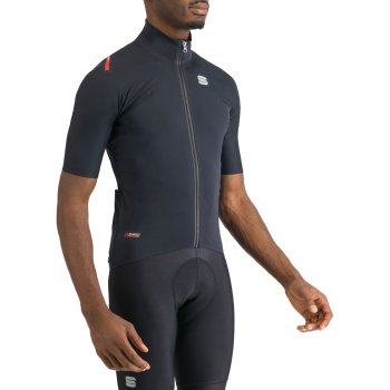 【Sportful】FIANDRE PRO JACKET SHORTSLEEVE Sportful Fiandre Pro 2 Jacket Short Sleeves Men - 002 Black | BIKE24