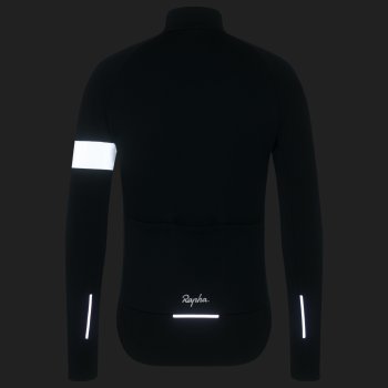 Rapha Core Winter Jacket Men - black/white | BIKE24