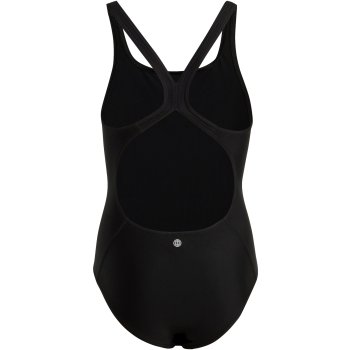 adidas Solid Small Logo Swimsuit Kids - black/white HR7477 | BIKE24