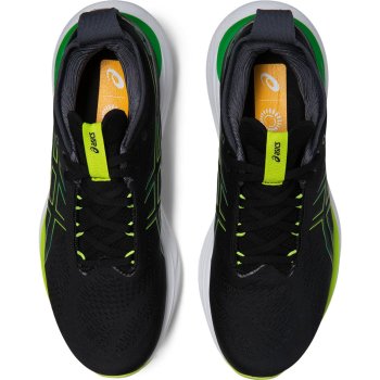 asics Gel-Nimbus 25 Running Shoes Men - black/lime zest
