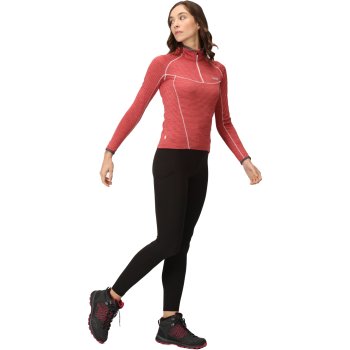 Regatta Maglia a Maniche Lunghe Donna - Yonder - Mineral Red 6NH