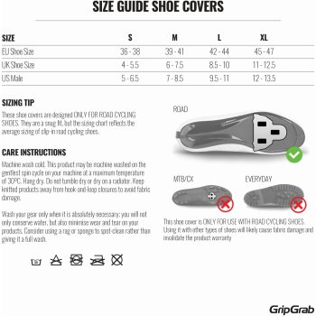 Couvre-chaussures Sans Fermeture GripGrab Couvre-Chaussures Vélo Route GripGrab Flandrien - Imperméables Et Coupe-Vent Sans Fermeture Protection Pluie Vélo