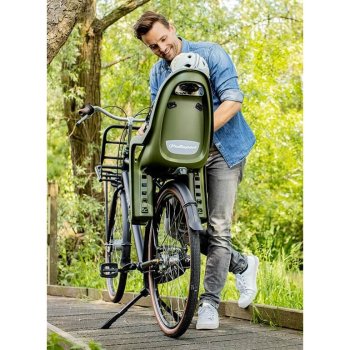 Siège Vélo Enfant Arrière - Jusqu'à 50kg - Avec Rembourrage Et Ceinture Sécurité - Bleu