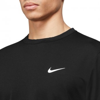 Nike Dri-FIT UV Hyverse Short-Sleeve Fitness Top Men - black/white ...