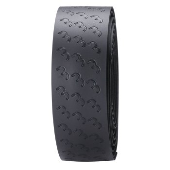 BBB Cycling UltraRibbon Ruban De Guidon Vélo – Motif Antidérapant, Dos Gel, Inclut Bouchons Et Ruban De Finition, Noir