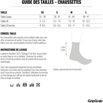 GripGrab Classic Regular Cut Socks Orange BIKE24