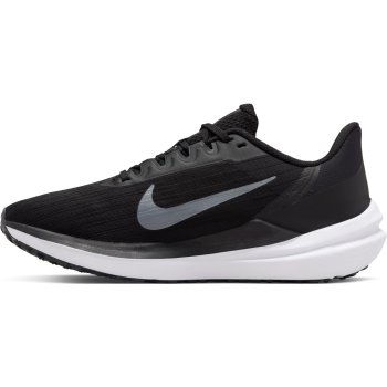 Nike Air Winflo 9 Road Running Shoes Women - black/white-dark smoke ...