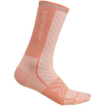 Icebreaker Merino Run+ Ultralight Crew Socks Women - Glow/Tang