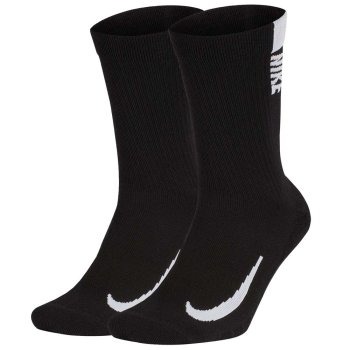 Nike Multiplier Crew Socks (2 Pairs) - black/white SX7557-010 | BIKE24