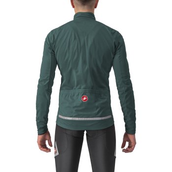Castelli Go Jacket Men - rover green/red orange 303 | BIKE24