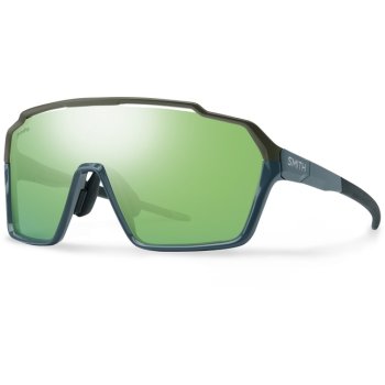 Smith Shift XL Mag Bike Glasses - Stone / Moss - ChromaPop Green Mirror +  Clear