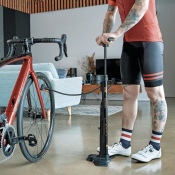 SKS Rennkompressor - Pompa Per Bici Da Corsa Professionale, Manometro Precisione, Fino A 16 Bar - Foto 2