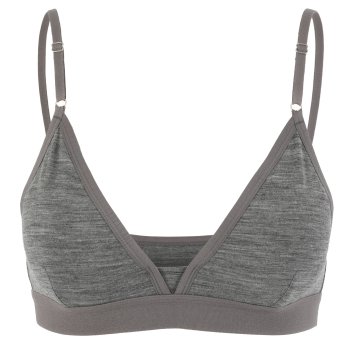 Icebreaker Merino Women's Siren Bra, Gritstone Heather, X-Small at   Women's Clothing store