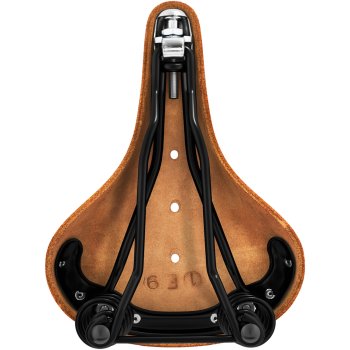 Brooks Flyer Short Bend Leather Saddle - honey | BIKE24