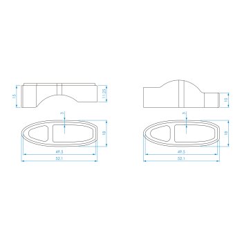 Profile Design Riser Kit - Adaptadores | A2 a A3 | Aluminio | BIKE24