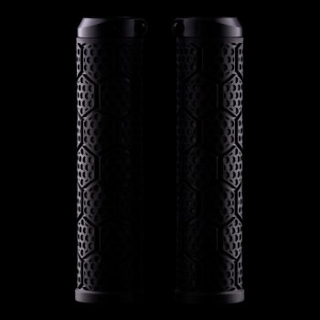Manopole Sixpack D-Trix PA Lock-On Per Bici – 143mm, Diametro 33mm, Gel Kraton Ultra-Soft – Nero/Grigio, Per Downhill, Enduro, MTB