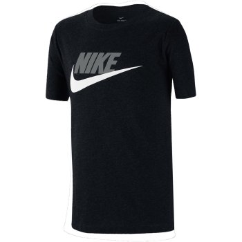 Nike Sportswear Older T-Shirt Kids - black/light smoke grey AR5252-013 ...