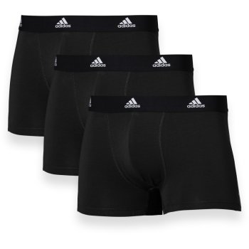 adidas Sports Underwear Active Flex Cotton Trunk Men - 3 Pack - 000-black