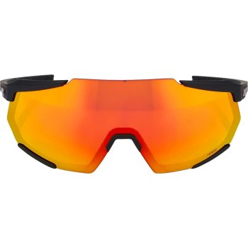 100% Racetrap 3.0 Glasses - Soft Tact Black - HiPER Red Multilayer
