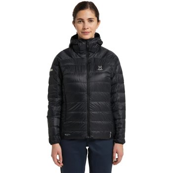 Haglöfs L.I.M Down Hood Jacket Women - true black 2C5 | BIKE24