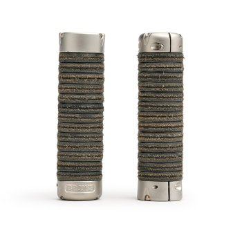 パーツ BROOKS PLUMP LEATHER GRIPS Brooks Plump Leather Grips: Adjustable & Hardwearing Grips