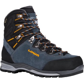 LOWA Ticam Evo GTX Men's Trekking Boots - steel blue/orange