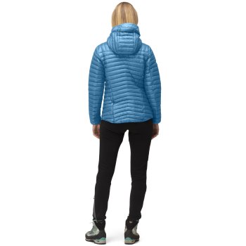 Norrona trollveggen superlight down850 Hood Jacket Women - Hawaiian Surf