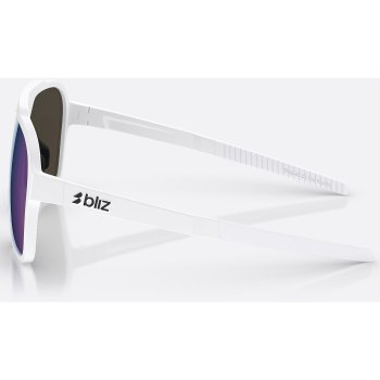 Bliz A002 Glasses - White / Grey with Blue Mirror | BIKE24