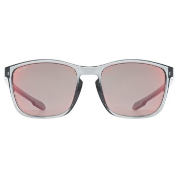 Lunettes De Soleil Uvex LGL 39 - Effet Miroir Catégorie 3 - Grey Matt Orange/Mirror Red - Protection UVA/UVB/UVC Pour Hommes Et Femmes