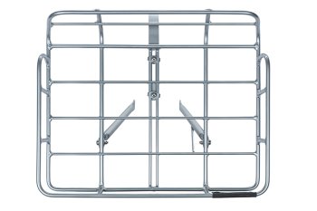 Basil Portland Front Carrier high - aluminium | BIKE24